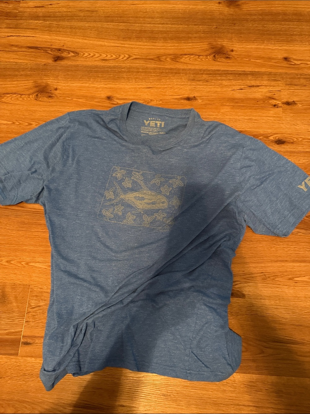 Yeti Blue Short-Sleeve Graphic Crewneck Tee
